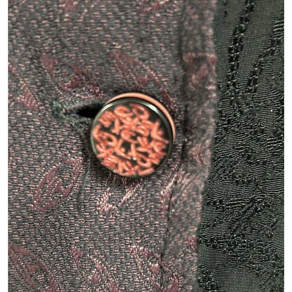 Neil & David Multi Patchwork Long Slv Blouse Medi… - image 6